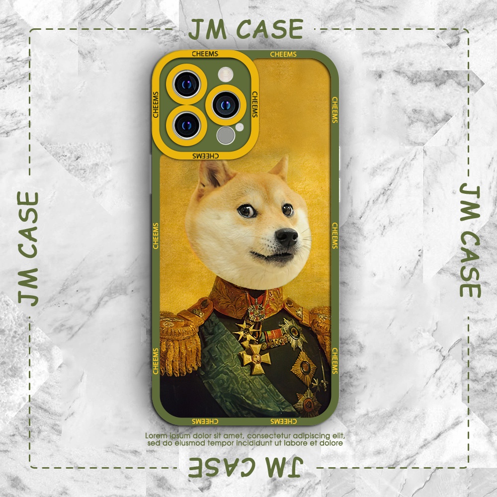 Ốp lưng iPhone cạnh vuông JM CASE Chó Cheems Doge ngộ nghĩnh 6/6pl/6s/6spl/7/7pl/8/8pl/x/xs/11/12/13/pro/max