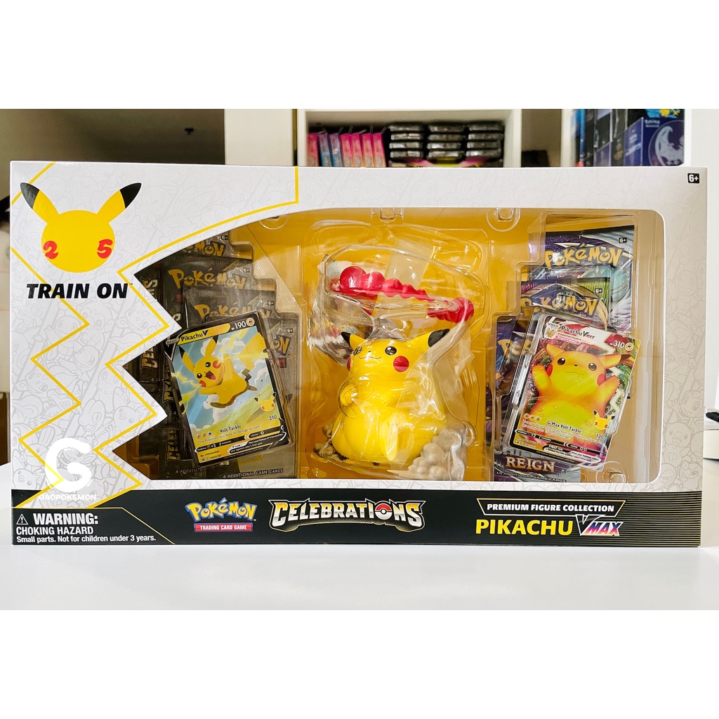 Hộp thẻ bài Pokemon TCG - Premium Figure Collection Pikachu Vmax - Celebrations