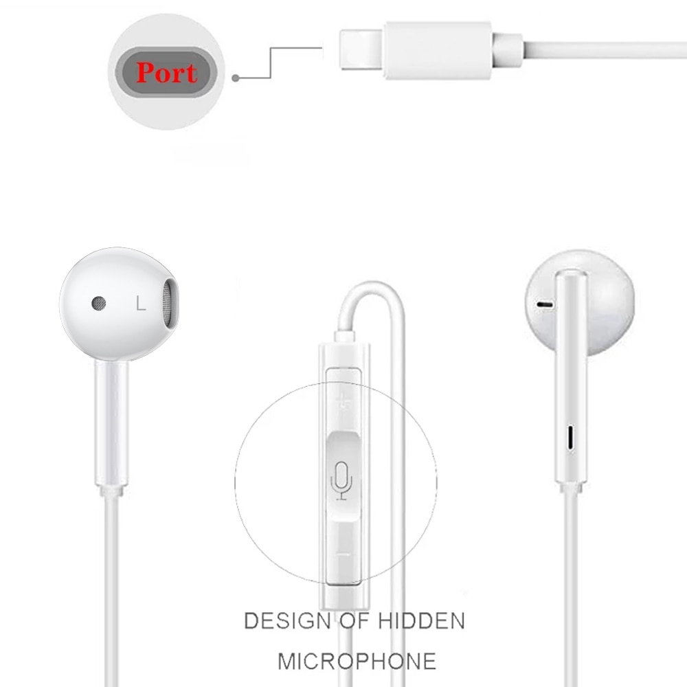 Tai Nghe Có Dây Chống Ồn Dành Cho iPhone SE 13 12 11 7 8 Plus XS MAX Pro Samsung Xiaomi Huawei