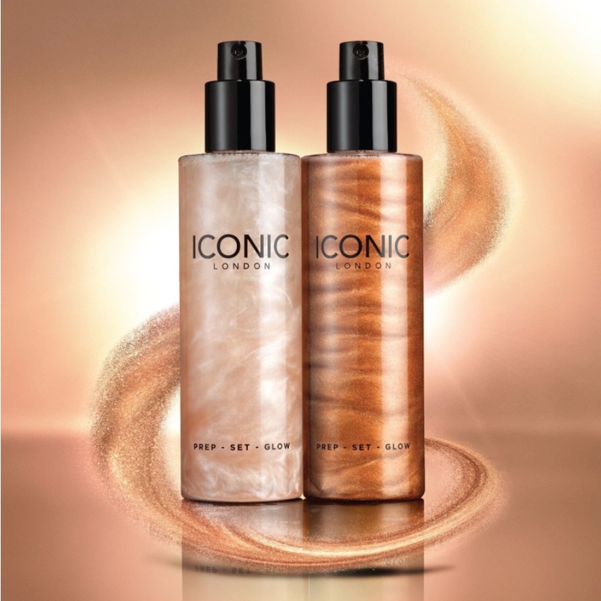 Iconic - Xịt Khoáng Có Nhũ Iconic Prep-Set-Glow 120ml