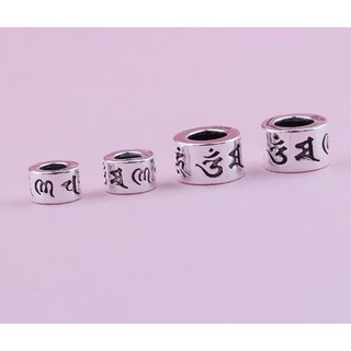 CHARM BẠC THÁI KHẮC OM MANI PADME HUM