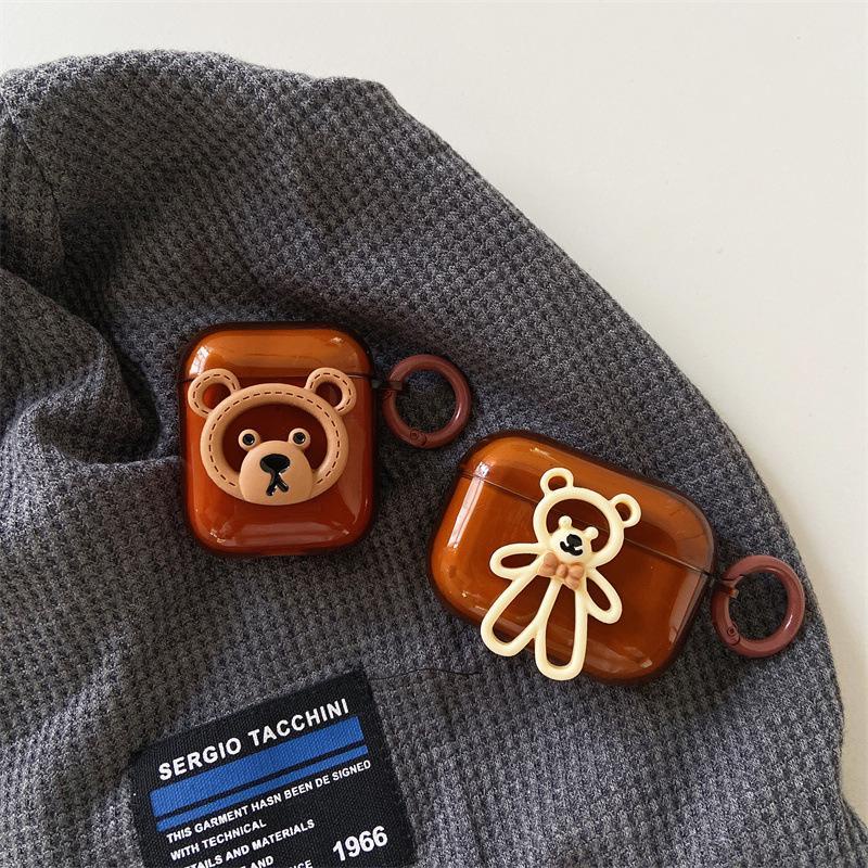 Vỏ ốp case bảo vệ bao đựng tai nghe không dây bluetooth kèm charm1/2/3/Pro/i12/i9/i7/tws