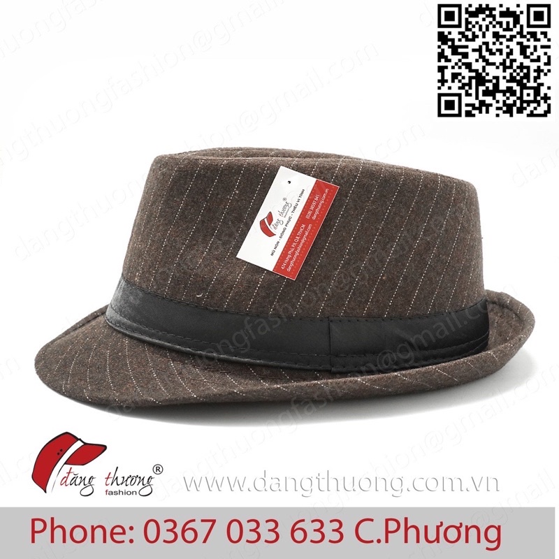 [HÀNG CÓ SẴN] [SHIP HỎA TỐC] Mũ nón phớt fedora nỉ dạ màu đen xám ghi lông chuột