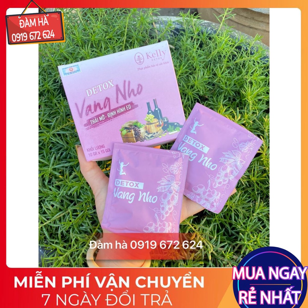 Detox Vang nho- Trà Nho kelly detox