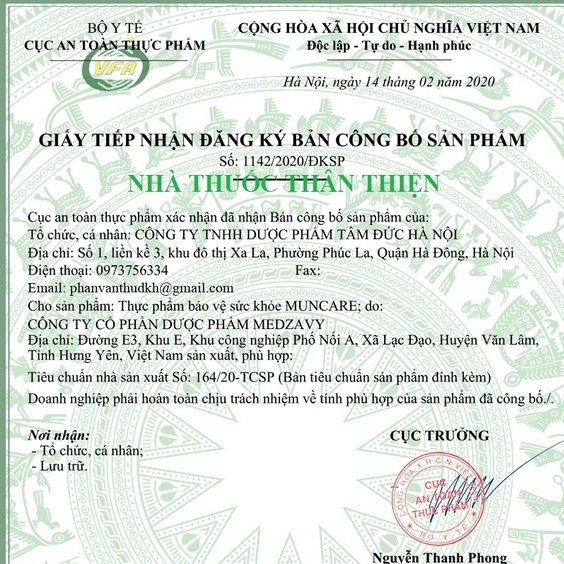 Muncare, hỗ trợ bảo vệ da trước tác hại của yếu tố gây oxy hóa, làm đẹp da