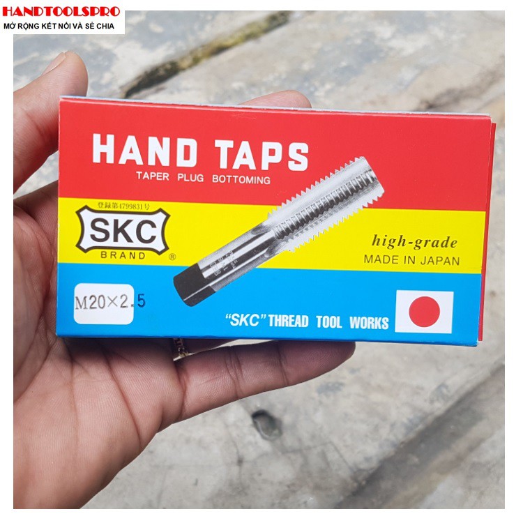 Mũi Taro tay 3 cây hệ mét NHẬT BẢN SKC đủ size từ M3===. M20 x 2.5mm