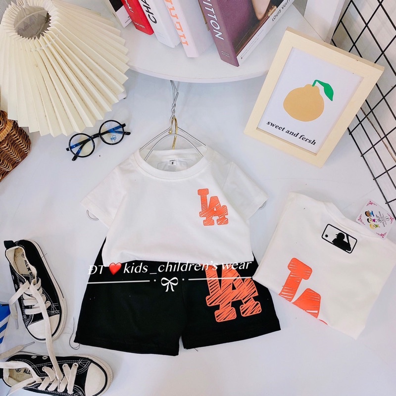 [SET BÉ TRAI] Bộ NY/LA 2 màu cho bé trai