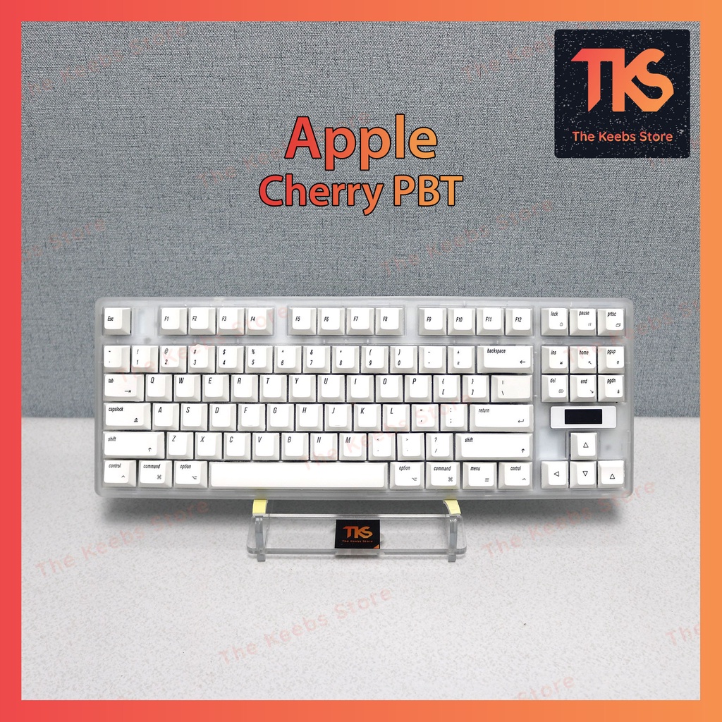 Set Keycap Font MacOS dành cho Mac | Profile Cherry | PBT Dyesub | Nút bàn phím cơ | TKS