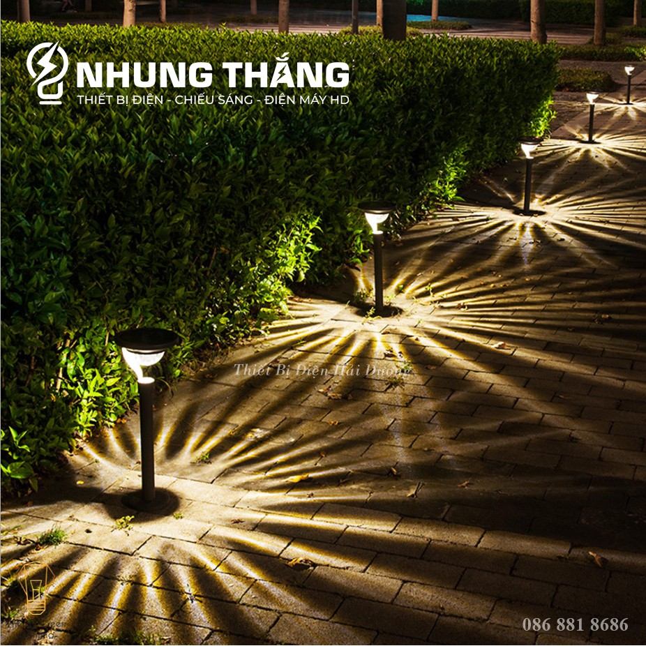 Đèn LED Sân Vườn Cắm Cỏ MT-42515 - Sử Dụng Năng Lượng Mặt Trời - Chống Nước IP65 - Thân Bọc Thép Không Gỉ - BH 1 Năm