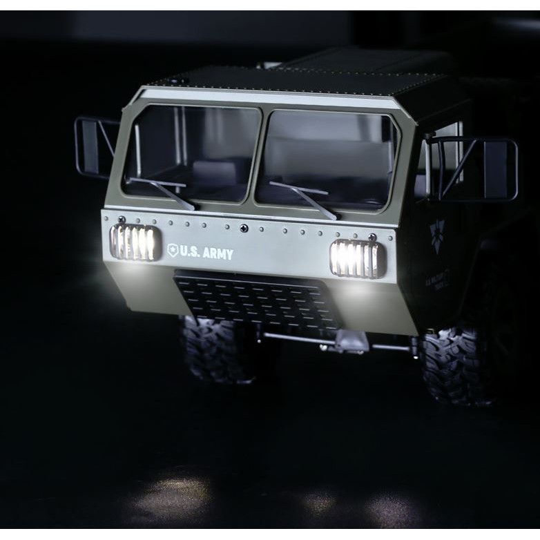 Mô Hình xe ô tô tải quân sự điều khiển từ xa Fayee FY004 FY004A US Military tỷ lệ 1:12 6WD