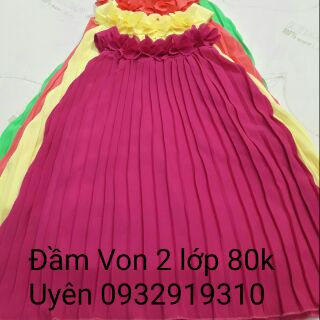 Đầm em bé xếp li