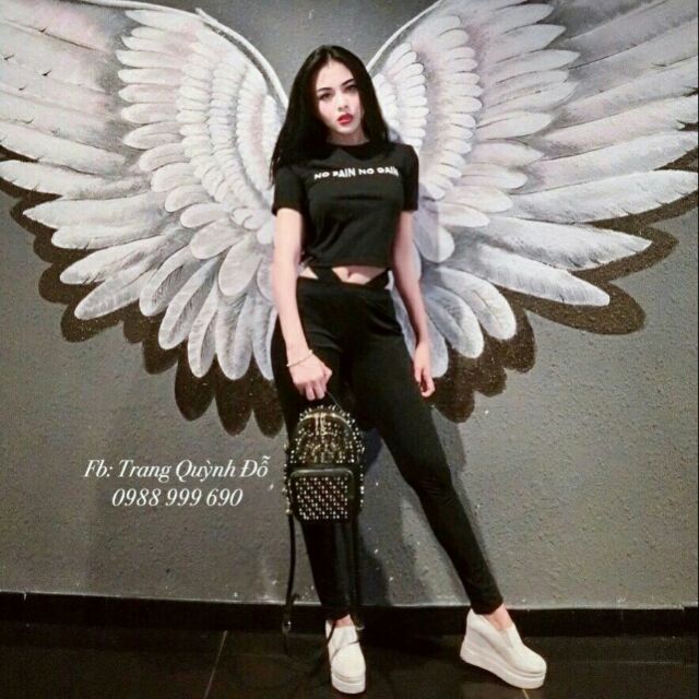 Set đồ bộ tay ngắn in chứ so cool