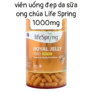 Life Spring Royal Jelly 1000mg 360v- sữa ong chúa đẹp da chống lão hoá