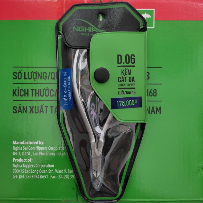Kềm nghĩa cắt da D06 mũi 14.