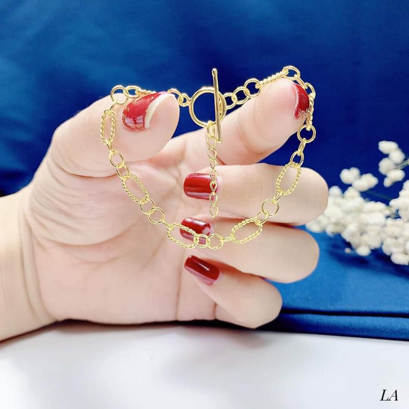 LẮC TAY MẮT XÍCH BẠC TA MẠ VÀNG