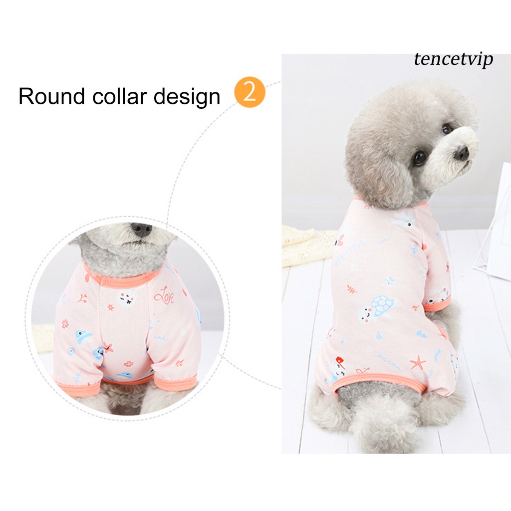 Bộ đồ ngủ pijama vải cotton siêu nhẹ thoải mái cho cún cưng