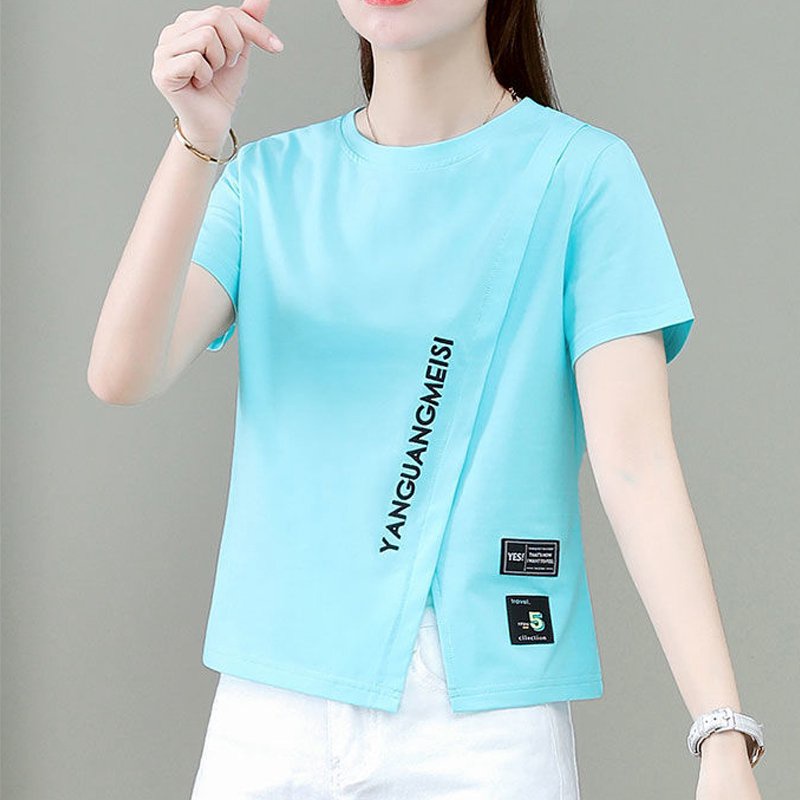 Áo Thun Tay Ngắn Nhiều Màu Sắc Thời Trang Dành Cho Nữ