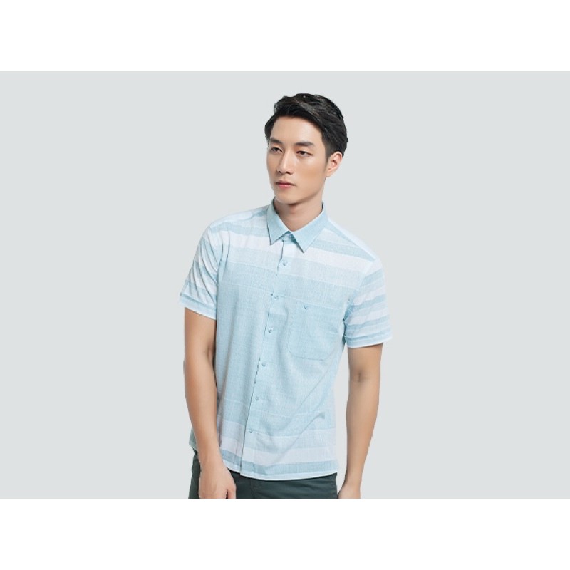 Somi ngắn tay lai bằng ViTiNo : Mát- chống nhăn - Fom regular fit  mã 018-007