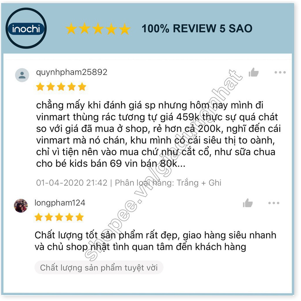 Thùng Rác có lõi bên trong-30 Lít Nhựa INOCHI, đựng Rác Văn Phòng,Đựng Rác Gia Đình, Trong Nhà, Ngoài Trời