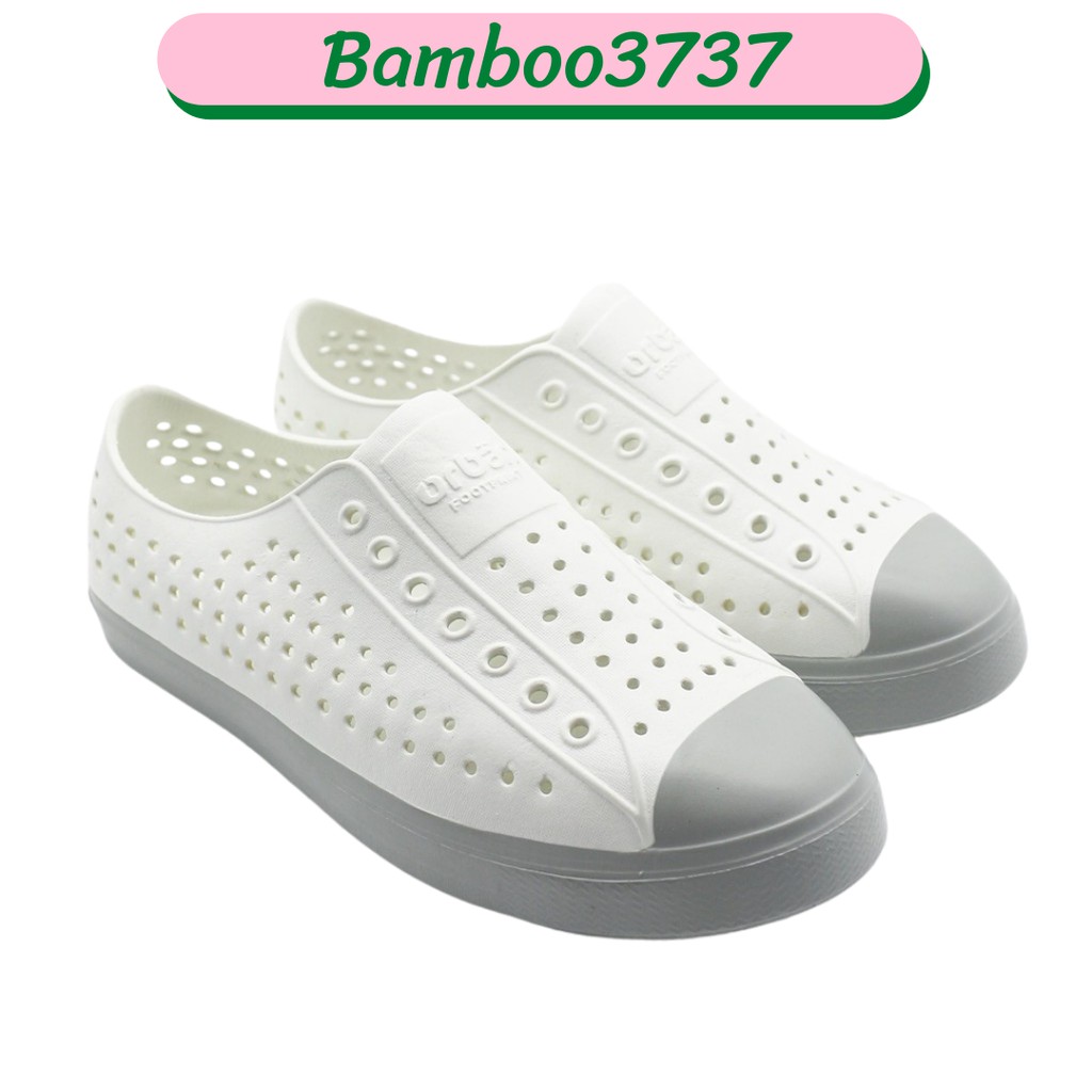 Giày Nam ur Ban Rain Shoes 2k21 White With Gray Sole BB032