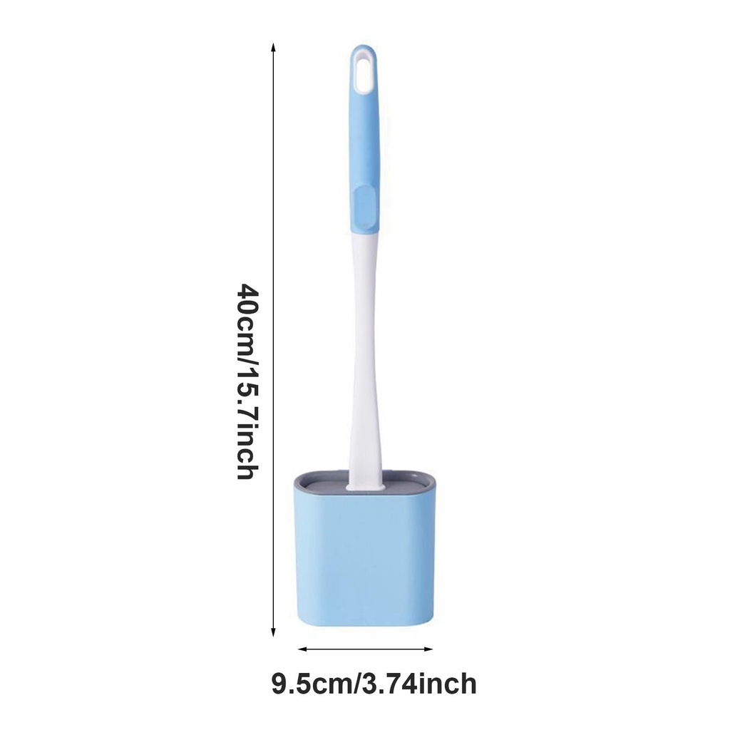 Giá Đỡ Bàn Chải Vệ Sinh Toilet Cán Dài Bằng Silicone Tiện Lợi