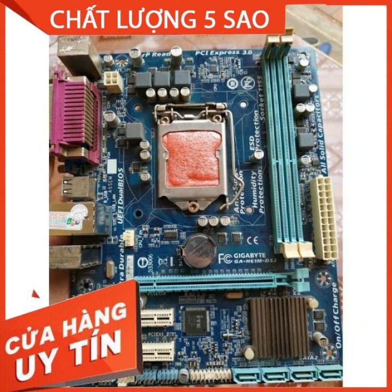 Main Giga H61 chính hãng đủ chặn tặng tuýp keo tản nhiệt bán  GIÁ rẻ nhất thị trường main