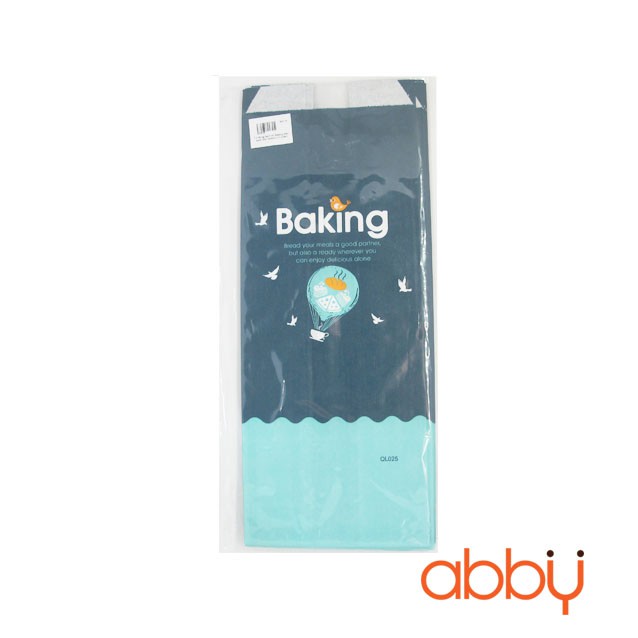 Túi đựng bánh mì Baking màu xanh 32x12x9cm (10 chiếc)