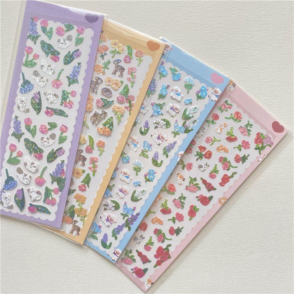 Sticker Dán Trang Trí Album Hình Hoa Hồng Dễ Thương