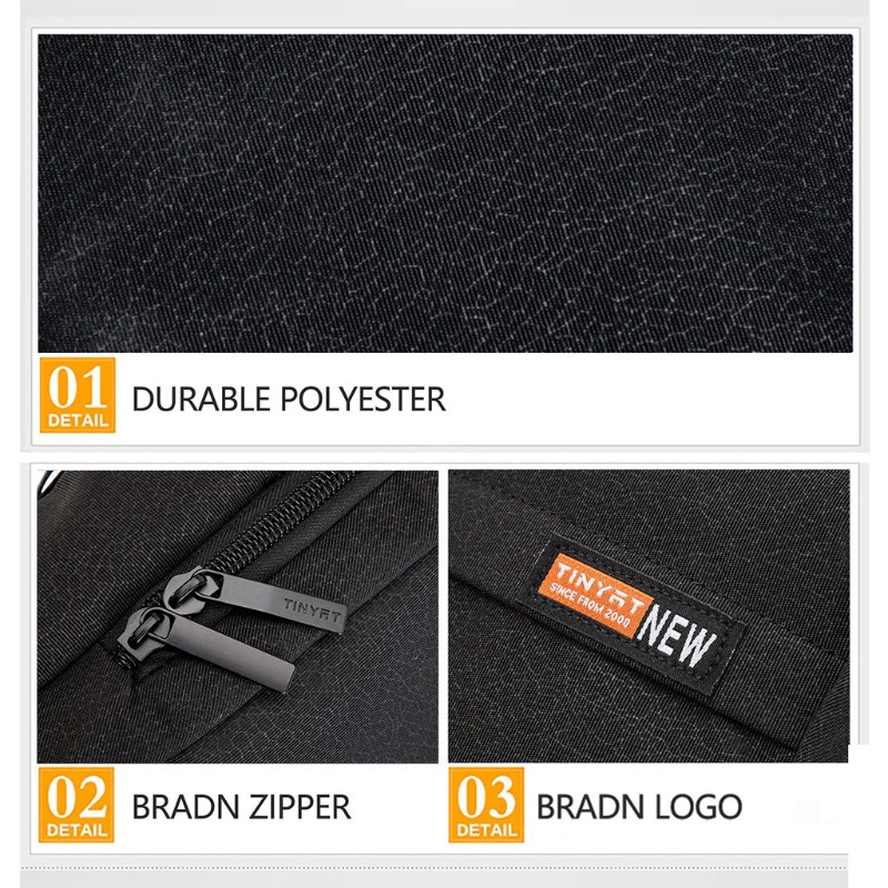 Túi Đeo Chéo Vai Bằng Nylon Chống Nước Dành Cho Nam