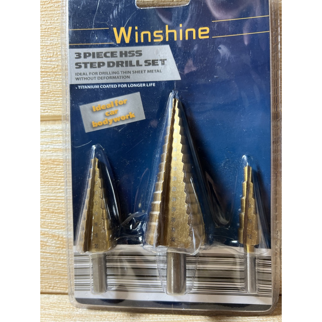 BỘ 3 MŨI KHOAN THÁP CAO CẤP 4mm => 32mm WÍNSHINE