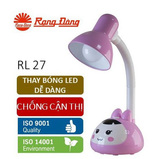 Đèn bàn LED Rạng Đông chống cận 5W tiết kiệm điện bảo hành chính hãng RL-27.LED