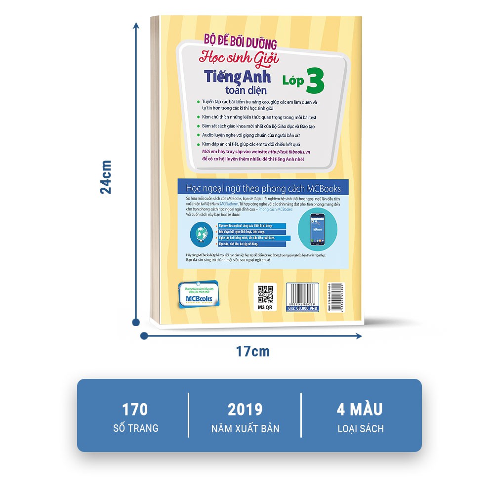 Sách - Bộ Đề Bồi Dưỡng Học Sinh Giỏi Tiếng Anh Toàn Diện Lớp 3 (Tập 1) - Tái bản