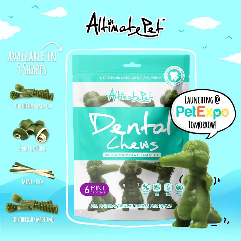 xương gặm sạch răng Altimate Pet Dental Chews 40gr và 150gr (sữa, bạc hà, việt quất)