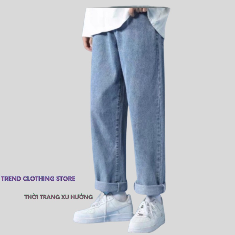 Quần jeans, Quần baggy nam, Dáng suông rộng TR01 phong cách hàn quốc hot 2021-Trend Clothing!