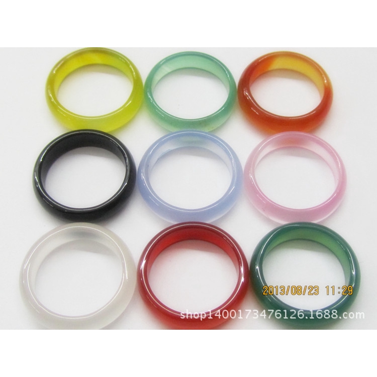 Nhẫn Mã Não 9 Màu Sắc Đa Dạng