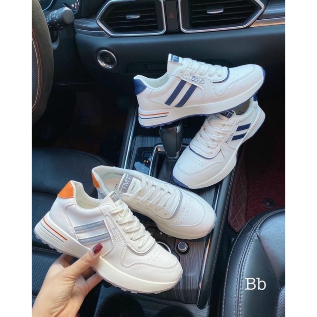 Giày thể thao 2 vạch mẫu mới da mềm