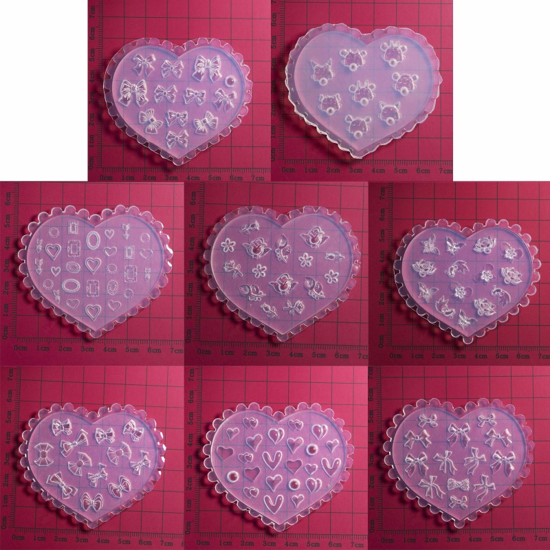 Khuôn Silicone Tạo Hình Trang Trí Móng Tay 3D DIY