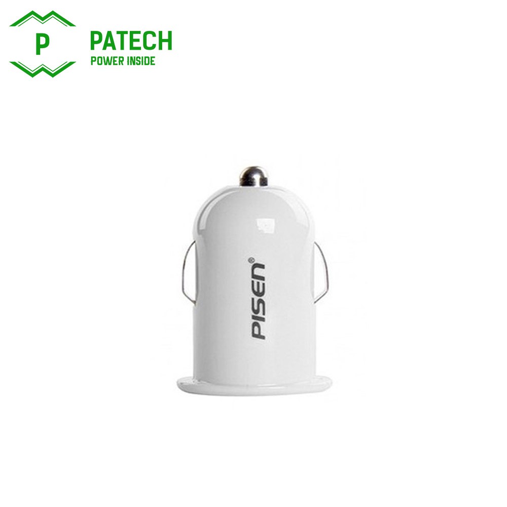 Cốc sạc Pisen Car Charger 1 USB - Kèm cáp Micro USB - Hàng chính hãng