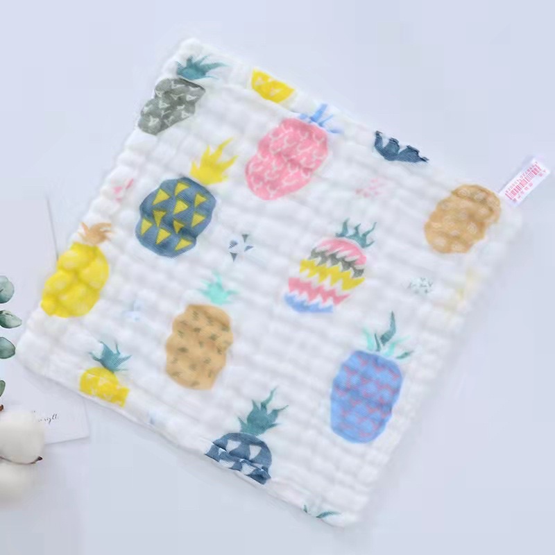 [𝑮𝑰𝑨́ 𝑹𝑬̉ 𝑵𝑯𝑨̂́𝑻] Khăn mặt sợi tre sơ sinh xô nhăn, 6 lớp dày, siêu mềm, siêu thấm hút