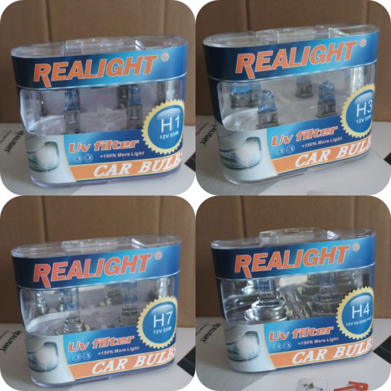 Bóng Đèn Ô Tô Halogen 12v Tăng Sáng +150% ( 1 Cặp / 2 Bóng)