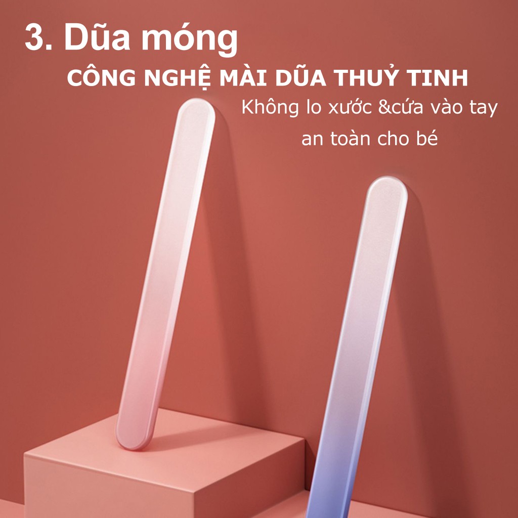 Bộ bấm móng tay cho bé Beedol cao cấp 5 món, cắt móng tay cho bé sơ sinh an toàn CBME