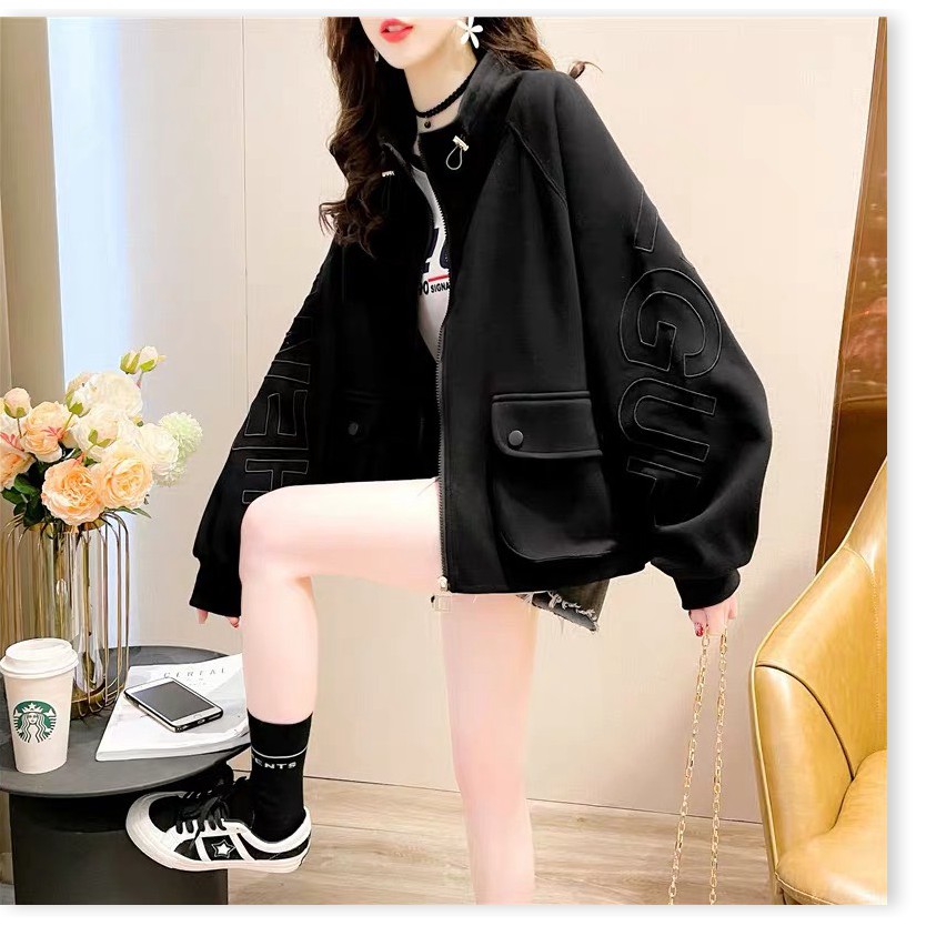ÁO KHOÁC HOODIE NỮ PHONG CÁCH TÚI HỘP SIÊU CHẤT CAO CẤP
