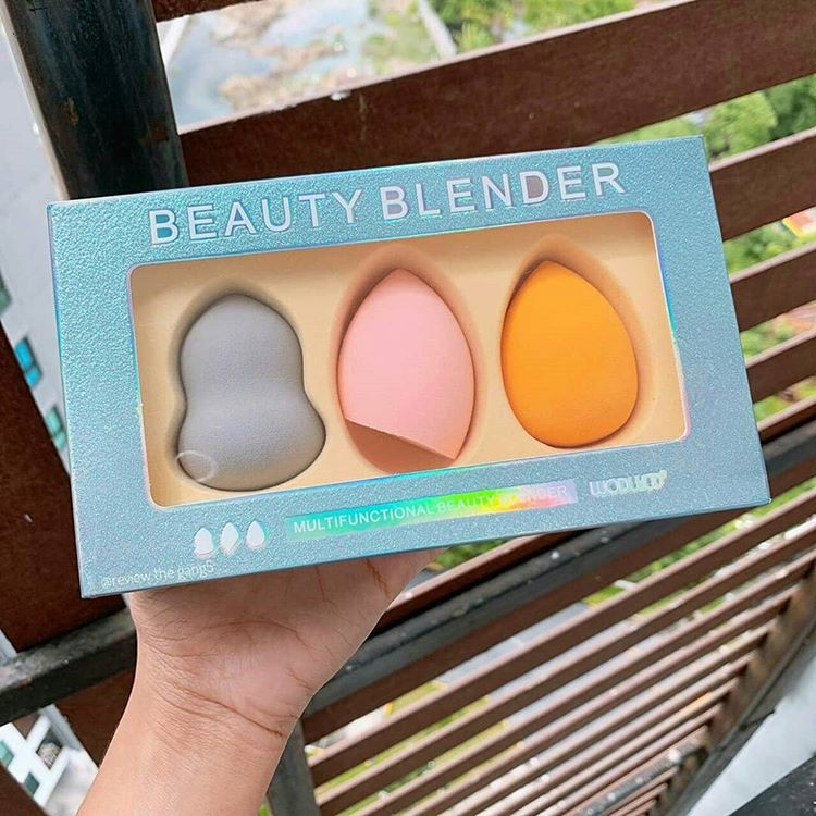 Set 3 Mút Trang Điểm WodWod Multifunctional Beauty Blender giúp bạn đánh kem nền một cách hoàn hảo