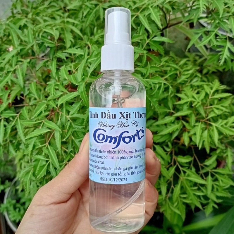 Tinh dầu Chai xịt hương Comfort 100ml cho quần áo ngát hương thơm cả ngày Thảo dược sạch VN