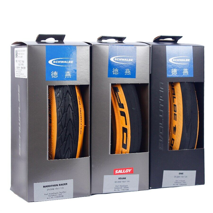 Schwalbe Lốp Xe Gấp Gọn Kajak 32-349 16 Inch 16x1 / 3 Ultra Chất Lượng Cao