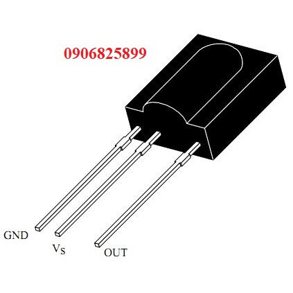 led thu hồng ngoại 3 chân vỏ nhựa