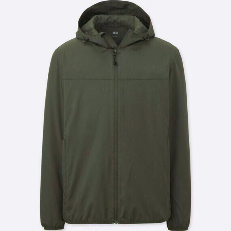 Áo khoác gió nam hai lớp lót lưới xuất dư vải gió gân cao cấp.