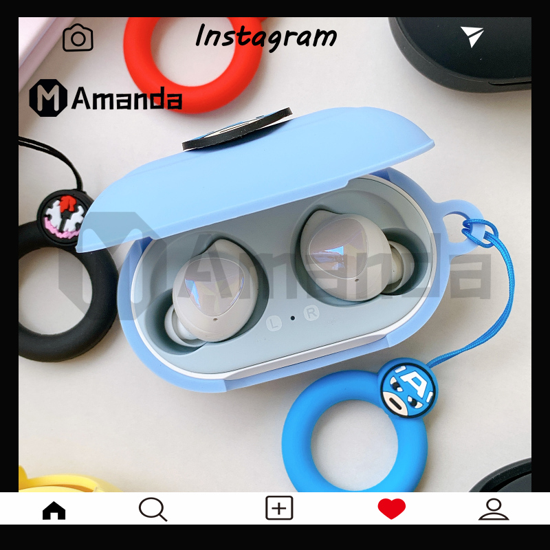 Vỏ bảo vệ hộp sạc tai nghe silicon chống bụi cho Samsung Galaxy Buds/Buds+/Buds Plus