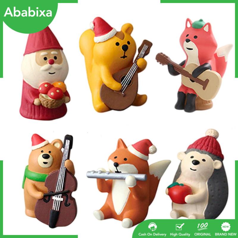 Mô Hình Ông Già Noel Mini Bằng Nhựa Resin Trang Trí Giáng Sinh