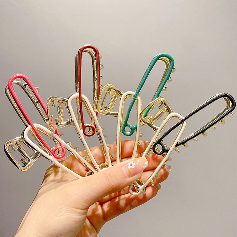 Kẹp Tóc Kim Loại Hình Cá Mập Dễ Thương Phong Cách Hàn Quốc
